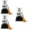 3pcs Mini Trophy Child Lettering Silver Gift Crystal 7