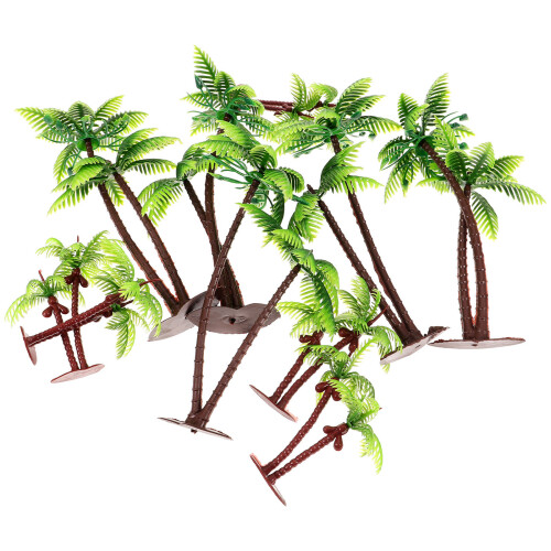 30Pcs Realistic Green Plastic Mini Landscape Tree Model for Decoration 1