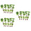 30Pcs Realistic Green Plastic Mini Landscape Tree Model for Decoration 8