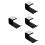 4Pcs Durable Acrylic Headphone Hanger Wall Mounted Gaming Headset Rack 7