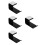 4Pcs Durable Acrylic Headphone Hanger Wall Mounted Gaming Headset Rack 6