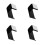 4Pcs Durable Acrylic Headphone Hanger Wall Mounted Gaming Headset Rack 4