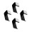 4Pcs Durable Acrylic Headphone Hanger Wall Mounted Gaming Headset Rack 8