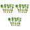 30Pcs Realistic Green Plastic Mini Landscape Tree Model for Decoration 5