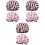 6 Pcs Creative Bathing Hats Housework Hats Simple Sleeping Hats 3