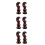 6Pcs Solid Wood Curtain Rod Brackets Brown Wall Mount Hardware Set 9