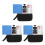 3Pcs Aluminum Pin Vise Hand Drill Set Assorted Colors Adjustable Chuck 9