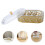 4Pcs Ramadan Candy Dish With Lid Oval Gold Metal Eid Mubarak Container 11