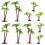 30Pcs Realistic Green Plastic Mini Landscape Tree Model for Decoration 3