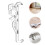 90Pcs Hidden Channel Valance Clips Clear Plastic for Blind Replacement 10