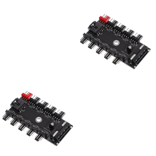 2 Pcs Hub Chassis Fan Board Pbt 2