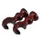 6Pcs Solid Wood Curtain Rod Brackets Brown Wall Mount Hardware Set 3