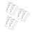 90Pcs Hidden Channel Valance Clips Clear Plastic for Blind Replacement 7