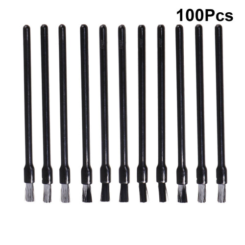 500Pcs Black Disposable Lipstick Wands Soft Bristle Makeup Applicators 1