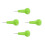 4Pcs Braille Writing Tool Green Plastic Pen for Blind Students 4