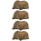 4 Pcs  Brachiopod Paleontology Fun Science Ornaments Teaching Props 5