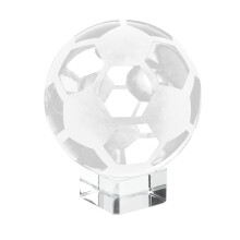 2 Pieces Ball Light Crystal Football Ornament Transparent Office