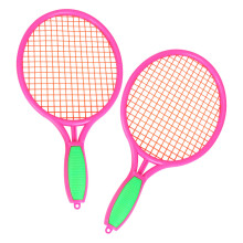 2Pairs Durable Pink Kids Badminton Tennis Rackets for Parent-Child Fun