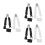 6Pcs Guitar String Winder Cutter Pin Puller Assorted Color Repair Kit 10