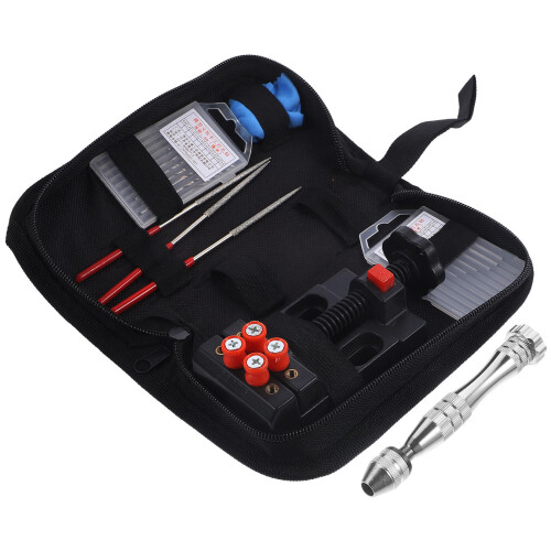 3Pcs Aluminum Pin Vise Hand Drill Set Assorted Colors Adjustable Chuck 1