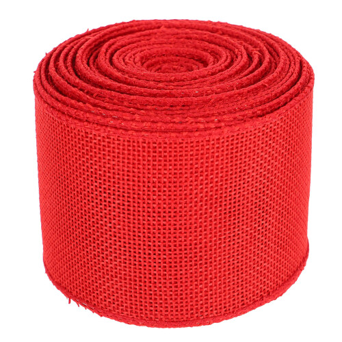 Sierlint Rood Polyester Voor En Bloem Decoratie