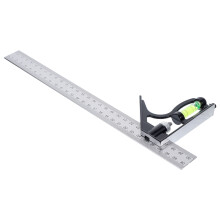 8 Pcs Stainless Steel 45/90 Degree Combination Square With Square Head