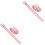 2Pairs Adjustable Pink Bike Basket Straps for Front Handlebar 4
