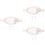 3Sets Beige Cotton Rope Hanging Fruit Organizer for Kitchen Use 4