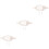 3Sets Beige Cotton Rope Hanging Fruit Organizer for Kitchen Use 3