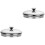 2Pcs Practical Stainless Steel Cup Covers Silver Drink Lid with Handle 5