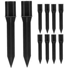 Set Of 5 Patio Garden Solar Lights Abs Ground Nail Pile
