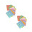 300Pcs Craft Paper Handmade DIY Use Pearlescent Assorted Color 5
