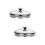 2Pcs Practical Stainless Steel Cup Covers Silver Drink Lid with Handle 9