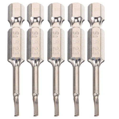 3Sets Shock-Resistant Steel Triangle Screwdriver Bits for Home Tools