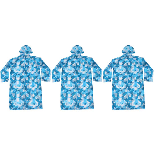 3 Count Thickened Raincoat Travel Protective Suit Camping Poncho 2