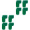 8Pcs Green Silicone Clarinet Rest Cushions Thumb Support Pads 5