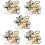 5 Sets Rotatable Buckle D Rings for Backpack Purse 8