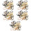 5 Sets Rotatable Buckle D Rings for Backpack Purse 7