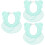 3pcs Bathing Cap Shower Cap Shower Cap Shampoo Shield Tab 6