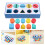 Two Boxes Wooden Shape Sorting Toy For Toddlers Color Recognition 9