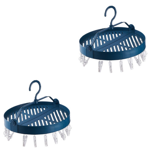 Raindrops  2 Count Rack Underwear Round Folding Drying Clothespin Baby 2