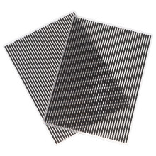 8 Pcs Plastic Embossing Folder 6 X 4 Inch 3D Vertical Stripes