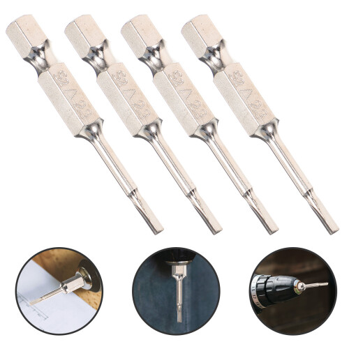 3Sets Shock-Resistant Steel Triangle Screwdriver Bits for Home Tools 1