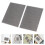 8 Pcs Plastic Embossing Folder 6 X 4 Inch 3D Vertical Stripes 9