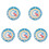 5Pcs Wooden Teaching Clock For Kids Learning Time And Math 2