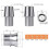 Heim Joints 2set Self-Lubricating Heim Joint Rod End Kit Right and Left Thread Suspension Steering Joints Steering 6