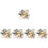 5 Sets Rotatable Buckle D Rings for Backpack Purse 5