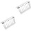2Pcs Silver Stainless Steel Toast Stand Reusable Kitchen Bread Rack 4
