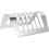 2Pcs Silver Stainless Steel Toast Stand Reusable Kitchen Bread Rack 1