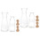 2 Pack Propagation Vases For Plants Desktop Glass Planter Hydroponics 4